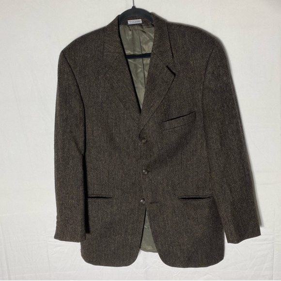 Vintage Club International Brown Pure New Wool Blazer 40R - Picture 14 of 14
